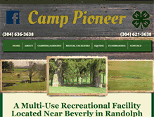 Tablet Screenshot of camppioneerwv.com